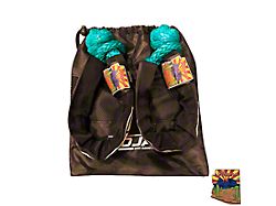 Mojab Offroad 3/8-Inch x 19-Inch Soft Shackle Set with Sleeve and Bag; Green