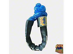 Mojab Offroad 3/8-Inch x 19-Inch Soft Shackle with Sleeve and Bag; Blue