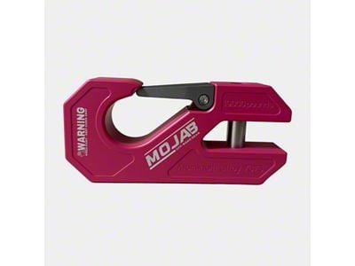 Mojab Offroad Aluminum Winch Shackle with Closed Latch; Pink