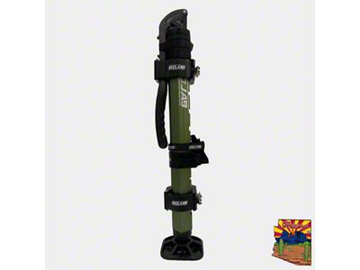 Mojab Offroad CarbonPro Hydraulic Jack with Mounting Clamps; Green