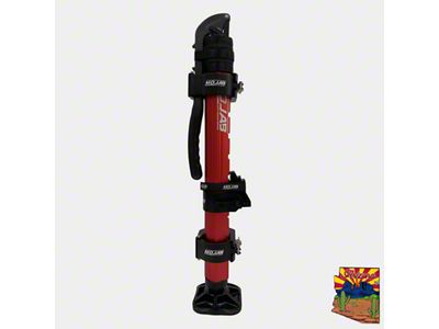 Mojab Offroad CarbonPro Hydraulic Jack with Mounting Clamps; Red