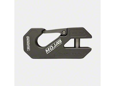 Mojab Offroad Aluminum Winch Shackle with Closed Latch; Gray