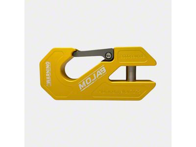 Mojab Offroad Aluminum Winch Shackle with Closed Latch; Yellow