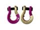 Moose Knuckle Offroad Jowl Split Recovery Shackle 3/4 Combo; Pogo Pink / Brass Knuckle