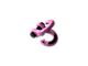 Moose Knuckle Offroad Jowl Split Shackle 5/8 / Mohawk 1.25 Receiver Combo; Black Lung/Pretty Pink