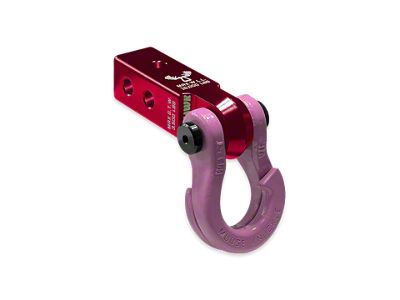 Moose Knuckle Offroad Jowl Split Shackle/Mohawk 2.0 Receiver Combo; Red Rum/Pretty Pink (Universal; Some Adaptation May Be Required)