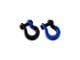 Moose Knuckle Offroad Jowl Split Recovery Shackle 5/8 Combo; Black Hole and Blue Balls