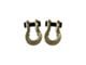 Moose Knuckle Offroad Jowl Split Recovery Shackle 5/8 Combo; Brass Knuckle and Brass Knuckle