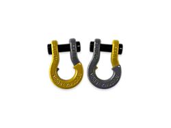 Moose Knuckle Offroad Jowl Split Recovery Shackle 5/8 Combo; Detonator Yellow and Gun Gray