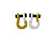 Moose Knuckle Offroad Jowl Split Recovery Shackle 5/8 Combo; Detonator Yellow and Pure White