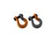 Moose Knuckle Offroad Jowl Split Recovery Shackle 5/8 Combo; Obscene Orange and Gun Gray