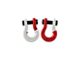 Moose Knuckle Offroad Jowl Split Recovery Shackle 5/8 Combo; Pure White and Flame Red