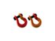 Moose Knuckle Offroad Jowl Split Recovery Shackle 5/8 Combo; Flame Red and Obscene Orange