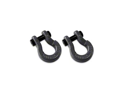 Moose Knuckle Offroad Jowl Split Recovery Shackle 5/8 Combo; Gun Gray and Gun Gray