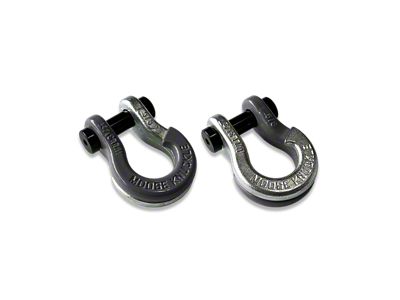 Moose Knuckle Offroad Jowl Split Recovery Shackle 5/8 Combo; Gun Gray and Nice Gal