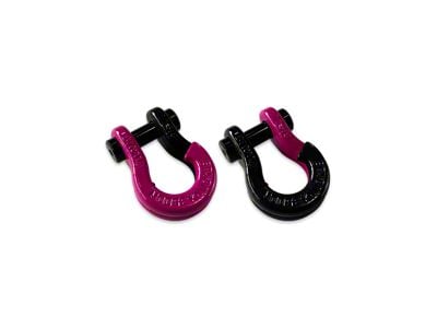 Moose Knuckle Offroad Jowl Split Recovery Shackle 5/8 Combo; Pogo Pink and Black Hole