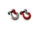 Moose Knuckle Offroad Jowl Split Recovery Shackle 5/8 Combo; Nice Gal and Flame Red