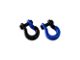 Moose Knuckle Offroad Jowl Split Recovery Shackle 5/8 Combo; Black Hole and Blue Balls