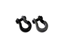 Moose Knuckle Offroad Jowl Split Recovery Shackle 5/8 Combo; Black Hole and Gun Gray