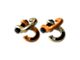 Moose Knuckle Offroad Jowl Split Recovery Shackle 5/8 Combo; Brass Knuckle and Obscene Orange