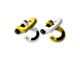 Moose Knuckle Offroad Jowl Split Recovery Shackle 5/8 Combo; Detonator Yellow and Pure White