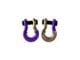 Moose Knuckle Offroad Jowl Split Recovery Shackle 5/8 Combo; Grape Escape and Brass Knuckle