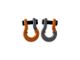 Moose Knuckle Offroad Jowl Split Recovery Shackle 5/8 Combo; Obscene Orange and Gun Gray