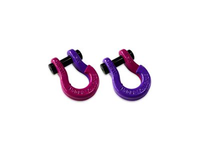 Moose Knuckle Offroad Jowl Split Recovery Shackle 5/8 Combo; Pogo Pink and Grape Escape