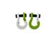 Moose Knuckle Offroad Jowl Split Recovery Shackle 5/8 Combo; Pure White and Sublime Green