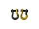 Moose Knuckle Offroad Jowl Split Recovery Shackle 5/8 Combo; Raw Dog and Detonator Yellow