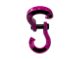 Moose Knuckle Offroad Jowl Split Recovery Shackle 3/4; Pogo Pink