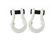 Moose Knuckle Offroad Jowl Split Recovery Shackle 3/4 Combo; Pure White and Pure White