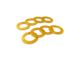 Moose Knuckle Offroad 3/4 Rattle Rings Shackle Isolator Washers; Detonator Yellow