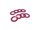 Moose Knuckle Offroad Rattle Rings Shackle Isolator Washers 5/8; Pretty Pink