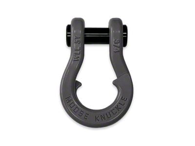 Moose Knuckle Offroad Jowl Split Recovery Shackle; Gun Gray