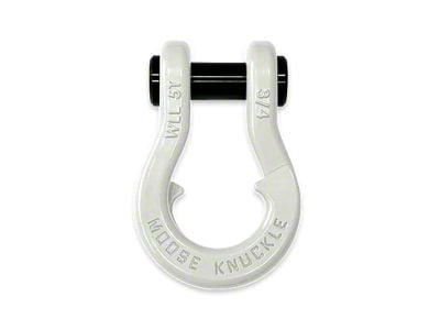 Moose Knuckle Offroad Jowl Split Recovery Shackle 3/4; Pure White