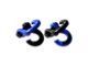 Moose Knuckle Offroad Jowl Split Recovery Shackle 5/8 Combo; Blue Balls and Black Hole