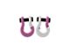 Moose Knuckle Offroad Jowl Split Recovery Shackle 5/8 Combo; Pretty Pink and Pure White