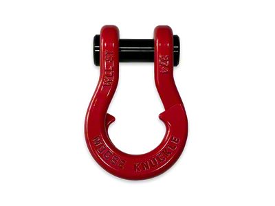 Moose Knuckle Offroad Jowl Split Recovery Shackle; Flame Red