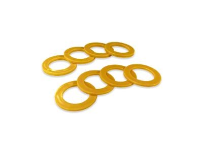 Moose Knuckle Offroad 3/4 Rattle Rings Shackle Isolator Washers; Detonator Yellow