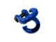 Moose Knuckle Offroad Jowl Split Recovery Shackle 3/4; Blue Balls