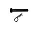 Moose Knuckle Offroad Mohawk Hitch Pin with Hair Pin Clip; 5/8-Inch x 4-Inch