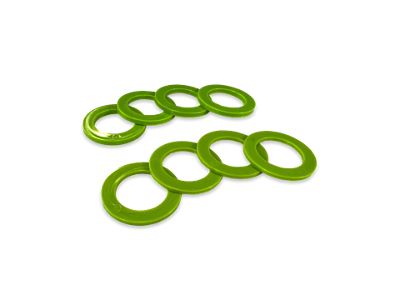 Moose Knuckle Offroad 3/4 Rattle Rings Shackle Isolator Washers; Sublime Green