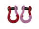 Moose Knuckle Offroad Jowl Split Recovery Shackle 3/4 Combo; Flame Red and Pretty Pink