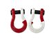 Moose Knuckle Offroad Jowl Split Recovery Shackle 3/4 Combo; Flame Red and Pure White