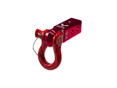 Moose Knuckle Offroad B'oh Spin Pin Shackle/Mohawk 2.0 Receiver Combo; Red Rum/Flame Red (Universal; Some Adaptation May Be Required)