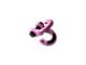 Moose Knuckle Offroad Jowl Split Shackle 5/8 / Mohawk 1.25 Receiver Combo; Blue Pill/Pretty Pink