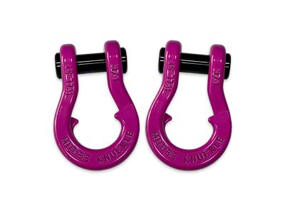 Moose Knuckle Offroad Jowl Split Recovery Shackle 3/4 Combo; Pogo Pink / Pogo Pink