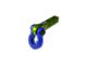 Moose Knuckle Offroad Jowl Split Shackle 5/8 / Mohawk 1.25 Receiver Combo; Bean Green/Blue Balls