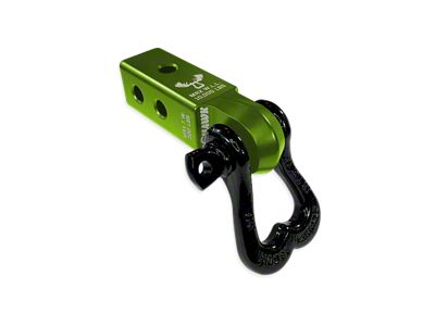 Moose Knuckle Offroad XL Shackle/Mohawk 2.0 Receiver Combo; Bean Green/Black Hole (Universal; Some Adaptation May Be Required)